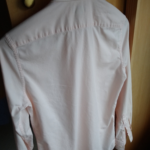 Peach H&M men's dress shirt size XS/chemise habill - Picture 4 of 5